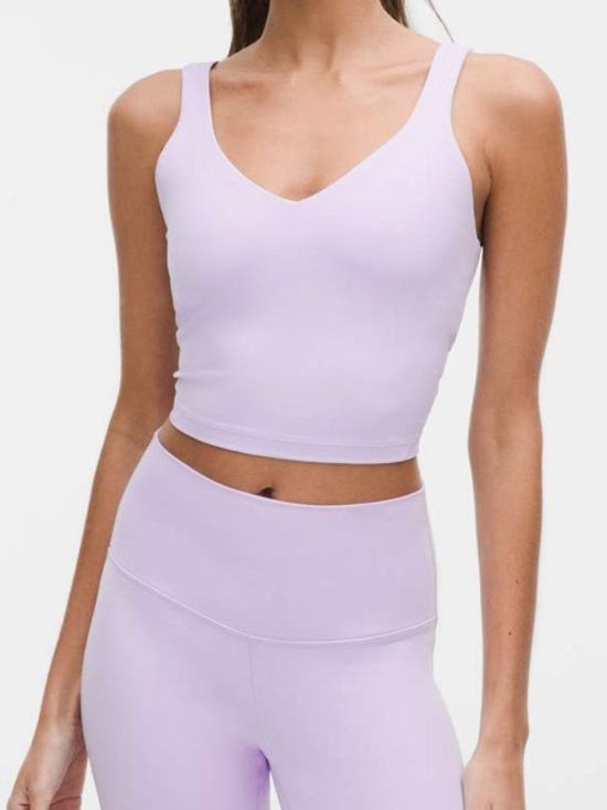 lululemon athletica Tops - Lululemon Align Tank Top Light Support, A/B Cup Lavender Frost Sz 8 Yoga Workout